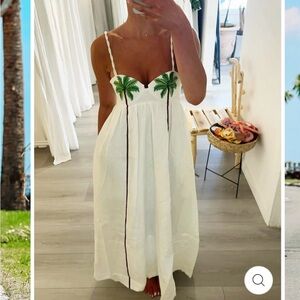 Oasis Palm Slip Dress